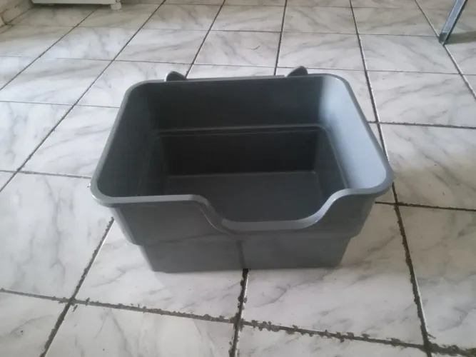 Caixa de areia pra gatos 