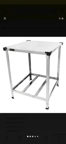 Mesa de inox 70x70 