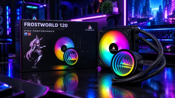 WATER COOLER ACEGEEK FROSTWORD (NOVO NA CAIXA) NUNCA USADO