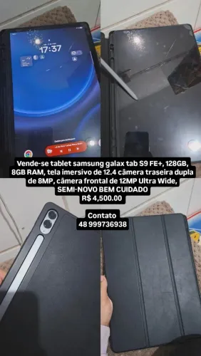 Tablet samsung galax S9 FE+