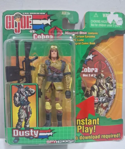 Gijoe lacrado Dusty com CD comandos em ação 