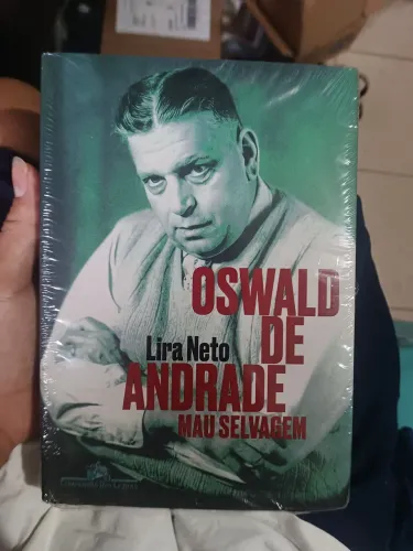 Livro oswald de Andrade mau selvagem, novo e lacrado