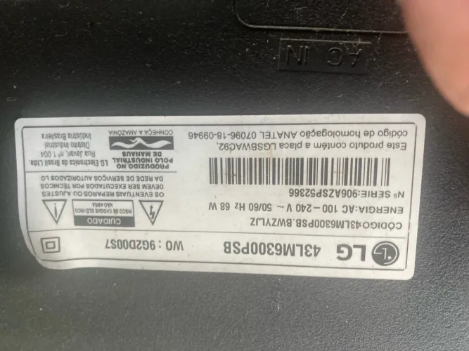 Vende se tv LG tela quebrada