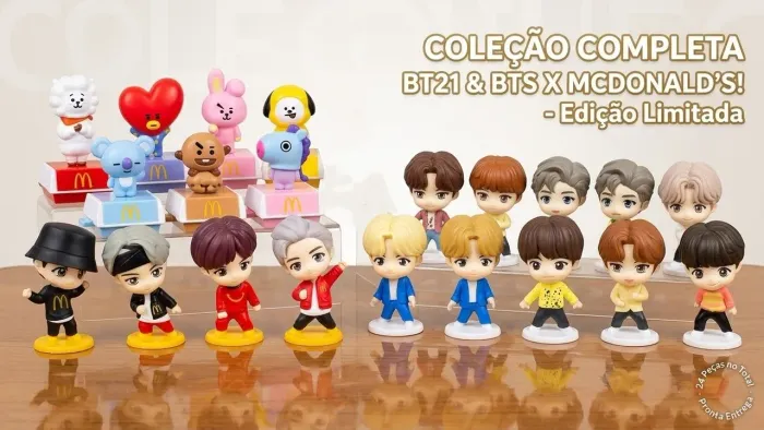 BTS / BT21 coleção completa McDonald's 