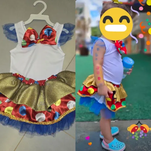 Fantasia palhaço menina 