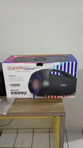 Caixa de som bluetooth boombox Gradiente