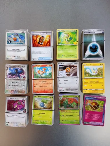 Lote 1100 Cartas Pokémon TCG Originais