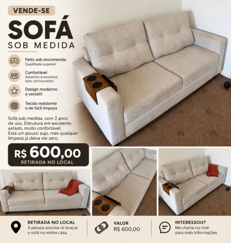 Vendo sofá 2 lugares