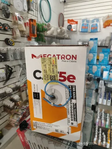 Caixa de cabo de rede cat5e 205mt 
