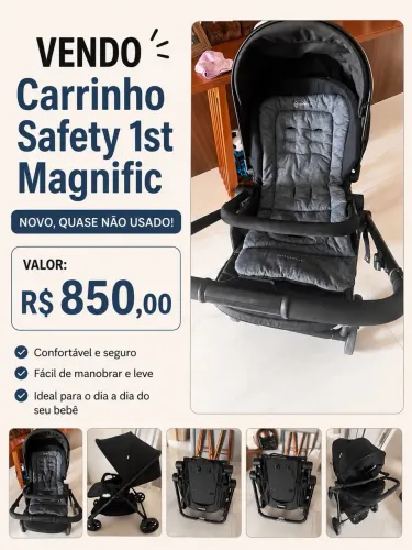 Carrinho bebê marca Safety