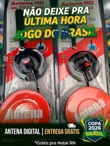 Antena Digital pro jogo do Brasil entrega grátis