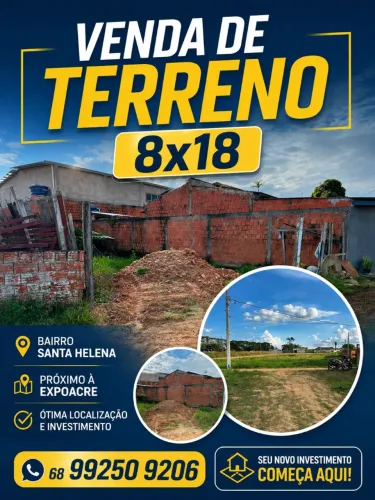 Vendo terreno próximo a expoacre 