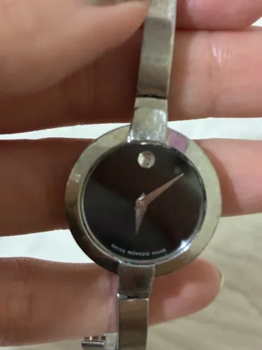Relógio Feminino Movado Bela Original - Aço e Safira