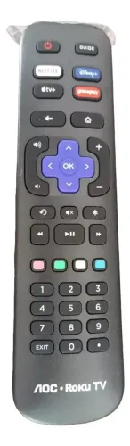 Controle Remoto Aoc Tv Smart Roku #