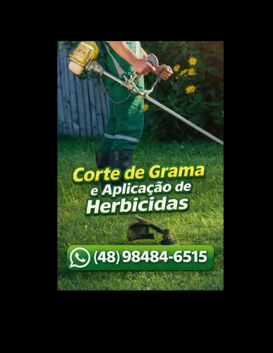 Corte de Grama e Aplicação de Herbicida