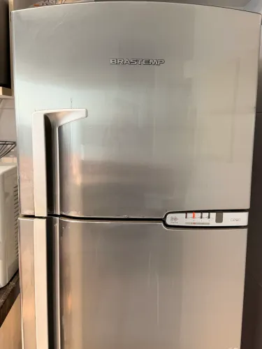 Geladeira Geladeira Brastemp Clean Frost Free Duplex Inox - Funcionando Perfeitamente