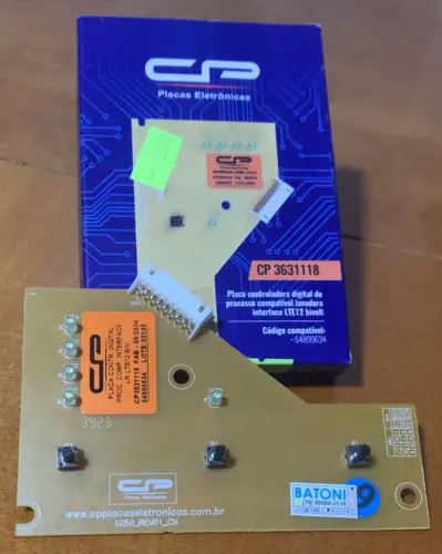PLACA DE INTERFACE 64800634 LAVADORA LTE 12 ELETROLUX CP 3631118 BIVOLT