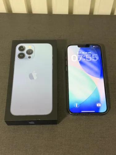 iPhone 13 Pro Max 256 GB Azul Muito Novo Único Dono