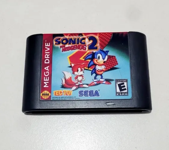 Sonic Hedgehog 2 Original Mega Drive Tec Toy - Relabel