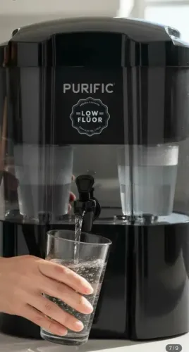 Purificador Filtro D Agua Purific 10 Preto Refil Low Flúor