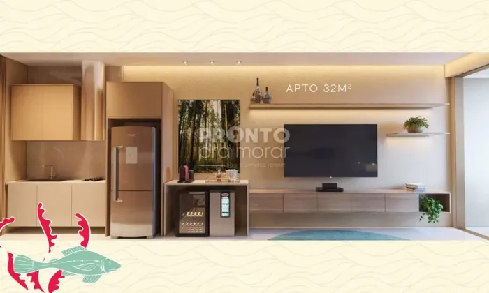Studio com 1 quarto em Muro Alto