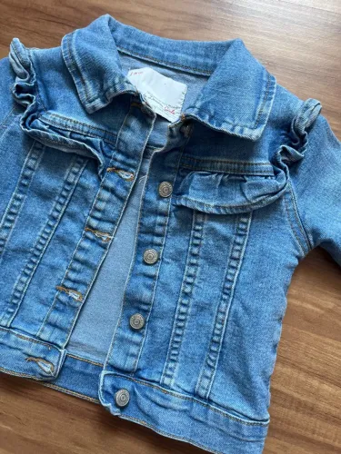 Jaqueta jeans infantil bebê 
