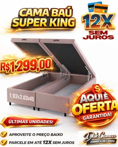 Box baú super king 193x203