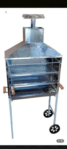 Carrinho em Inox para Espetinho 2