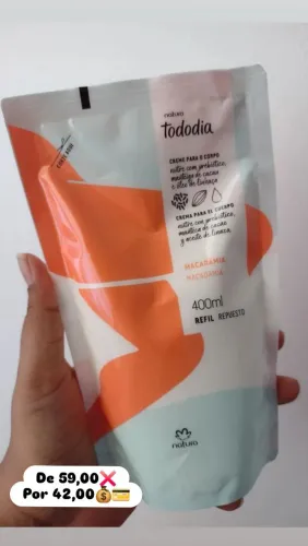 Refil macadâmia hidratante 42,00