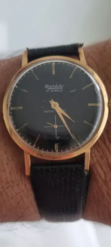 Relógio Rotary Masculino antigo em ouro 18K