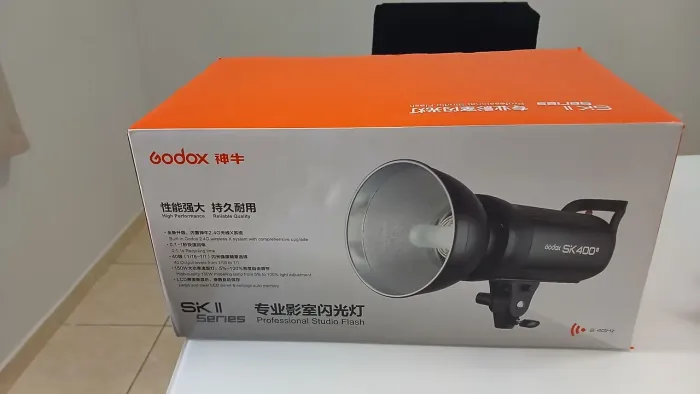 [NOVO / NA CAIXA] Flash De Estúdio Godox Sk400 II Tocha Estroboscópica