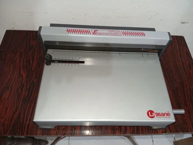 encadernadora manual para espiral espiramatic oficio para 15 fls