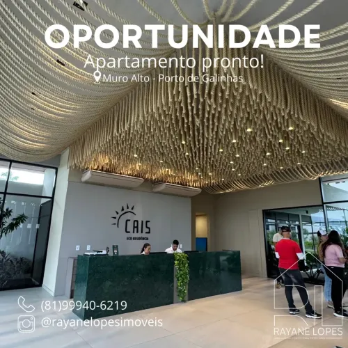Apartamento à venda em Muro Alto | 36m² | Pronto
