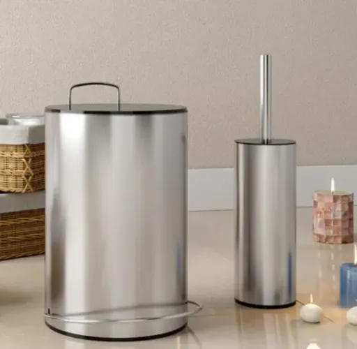 ESCOVA SANITARIA SUPORTE INOX - ACABAMENTO ESCOLVADO GHELPLUS