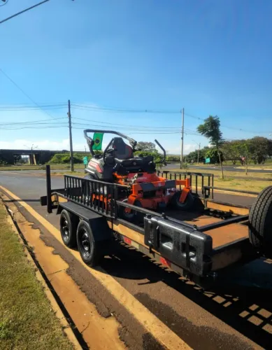 Carretinha prancha trucada com freio ,rampas,assoalho reforçado wts *