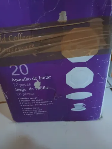 Aparelho de Jantar 20 Peças Branco SEXTAVADA (Novo / Nunca Usado)