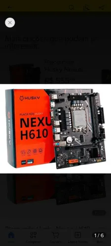 Kit Intel i5 12400f placa mãe husky Nexus h610
