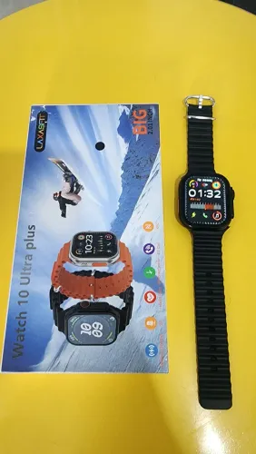 Smartwatch Watch 10 Ultra Plus NFC Chamadas Bluetooth