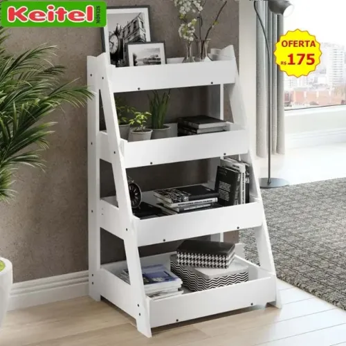 Estante Multifuncional Life Cor Branco