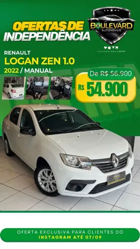 Renault Logan Zen Flex 1.0 12V 4P Mec. 2022