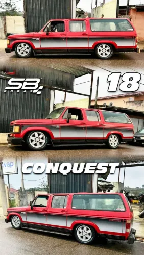 Rodas Chevrolet D 20 retro Prata aro 18 6x139 novas