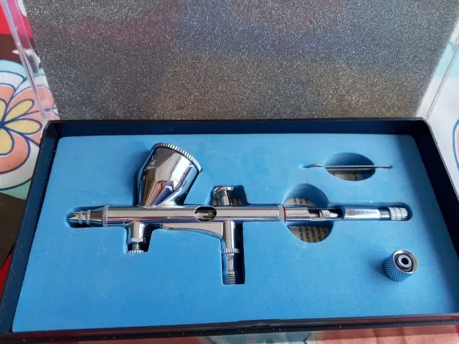Caneta Aerógrafo Dupla Ação (Perfeito para Pintura de Precisão)