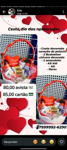 Cesta dia dos namorados 