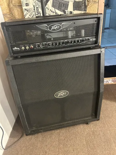 Cabeçote peavey valvulad+ gabinete 