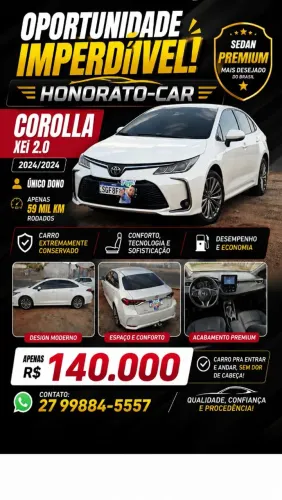 Toyota Corolla XEI 2.0 Flex 16V Aut. 2024