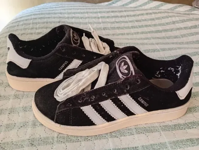 Tênis Adidas Campus Preto Segunda linha Tam 38