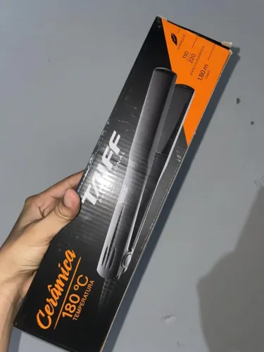 Chapa Cerâmica Preta Taiff Bivolt | 180°C + Superleve
