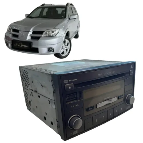 Radio Som Cd Player Display Mitsubishi Airtrek 2.4 2003/2008