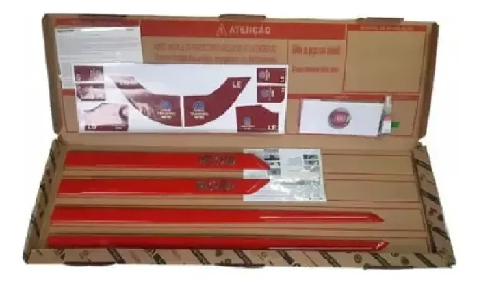Jogo Friso Lateral MOBI 100259769 Vermelho Jogo Friso Lateral
