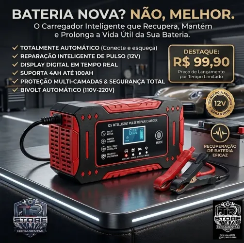 Carregador de bateria automotivo inteligente